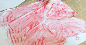 homemade finger paint