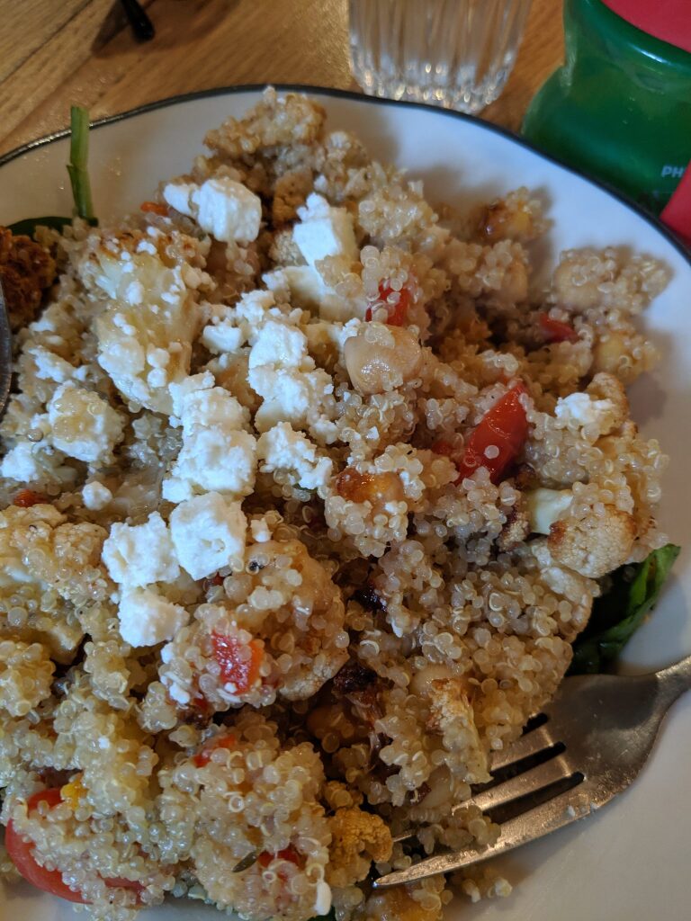quiona salad at brunswick