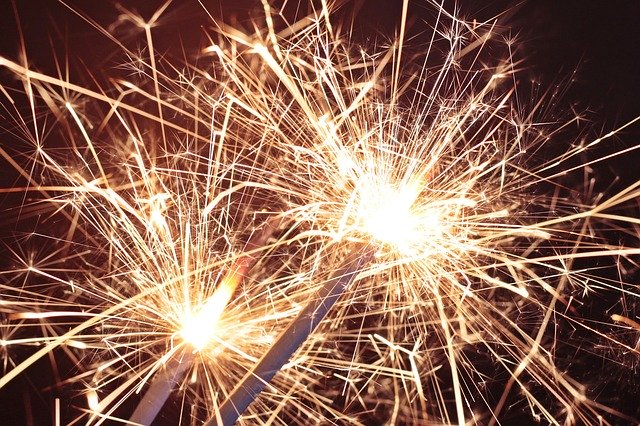December weekday events sparkler PX