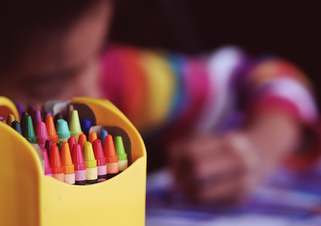 October weekday events crayons